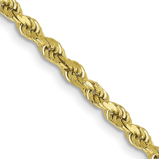 14k 4.75mm Semi-Solid Rope Chain