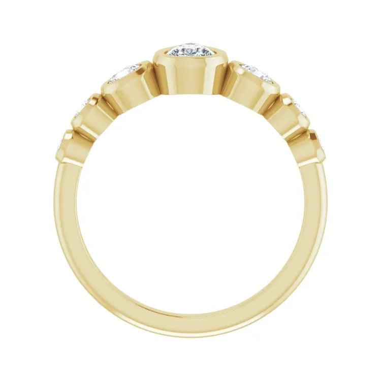 Certified 14K Yellow Gold LG 2.71 Ct F Color VS1 Quality Pear Engagement Ring