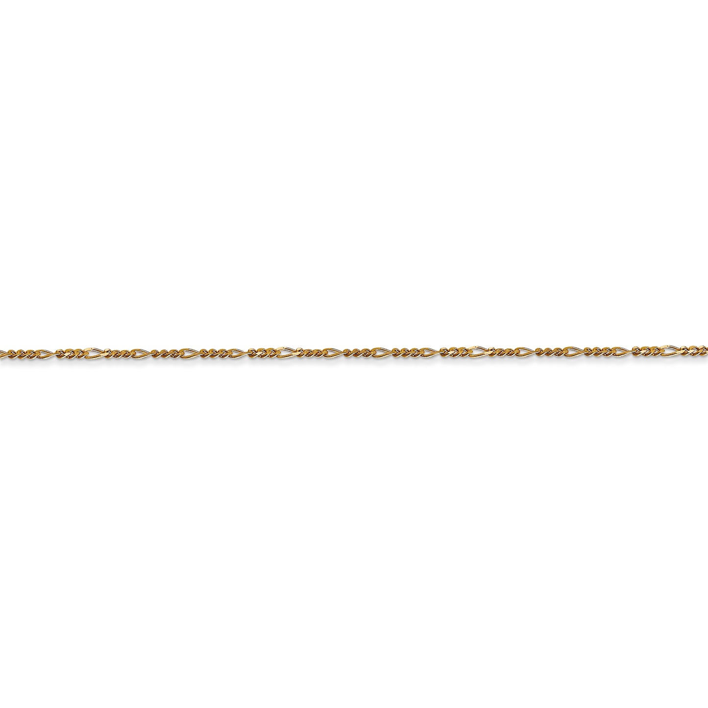14K 8.75mm Flat Figaro with Lobster Clasp Chain