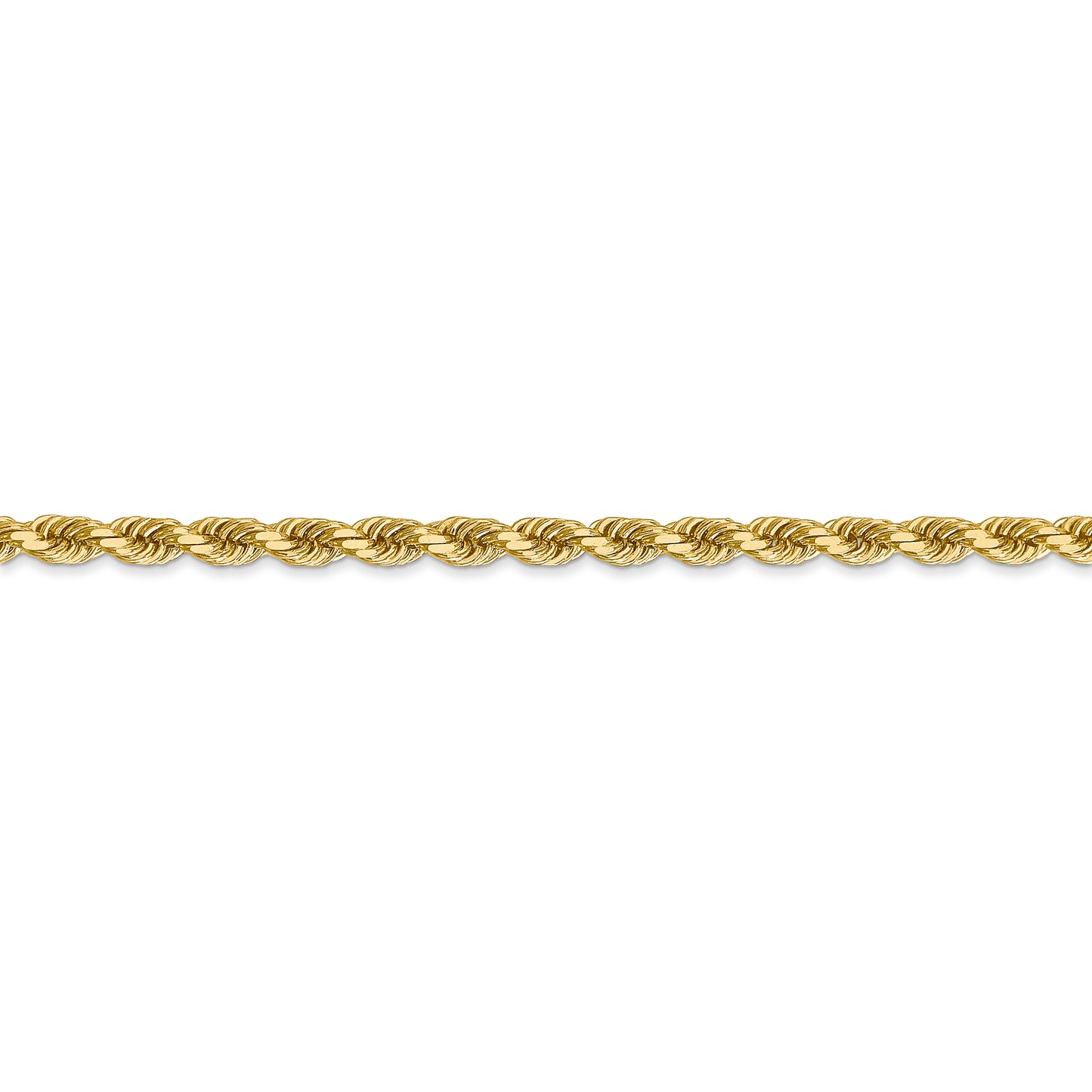 14k 1.50mm D/C Rope with Lobster Clasp Chain