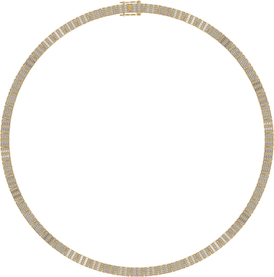 10KT Yellow Gold 11.93 Carat Baguette Necklace-1430011-YG