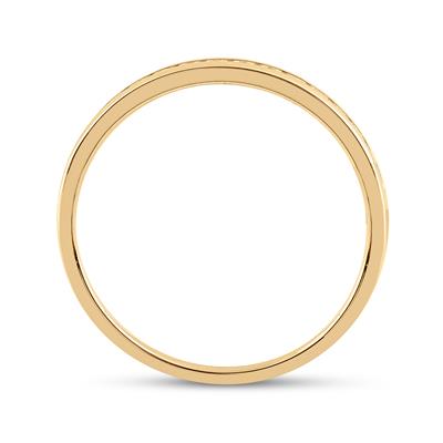 14K YELLOW GOLD ROUND DIAMOND WEDDING BAND 1/6 CTTW