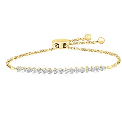 DIAMOND BOLO BRACELET 1/5CTW