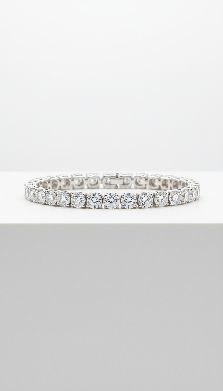 Platinum Tennis Bracelet