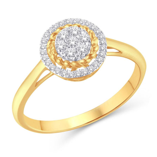 10KT Yellow Gold 0.15 Carat Round Ladies Ring-0226200-YG