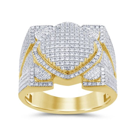 10KT Yellow Gold 1.14 Carat Fashion Mens Ring-0329219-YG