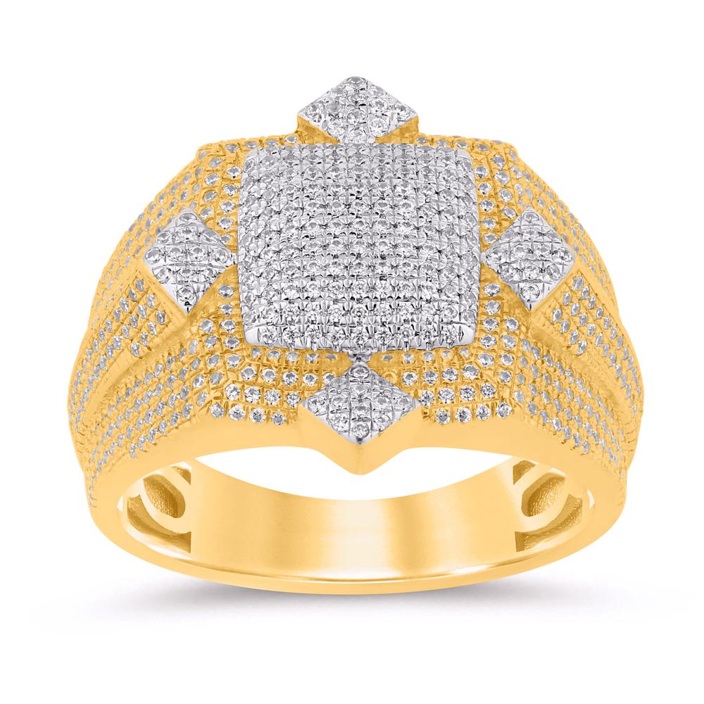 10KT Yellow Gold 0.90 Carat Fashion Mens Ring-0329220-YG