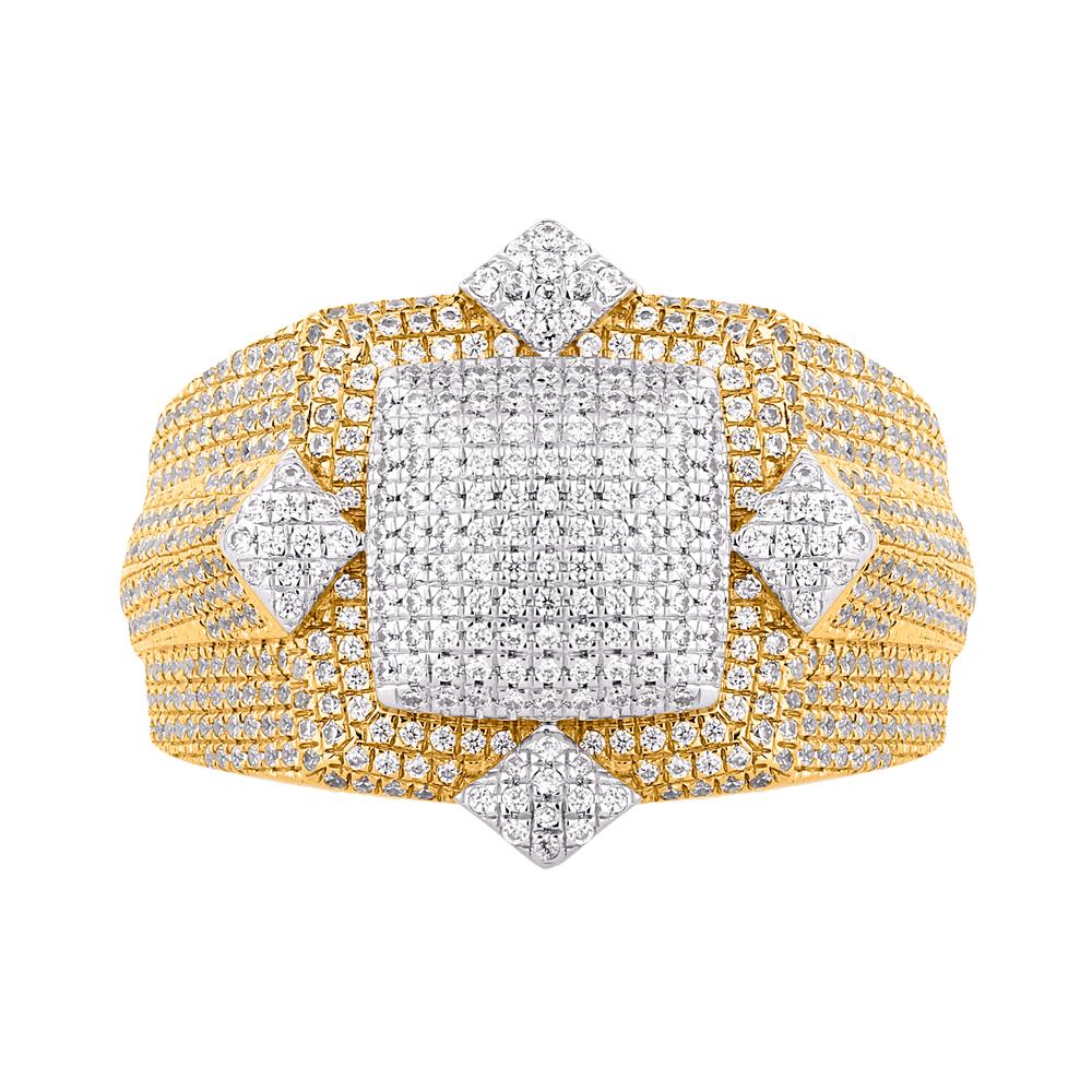 10KT Yellow Gold 0.90 Carat Fashion Mens Ring-0329220-YG