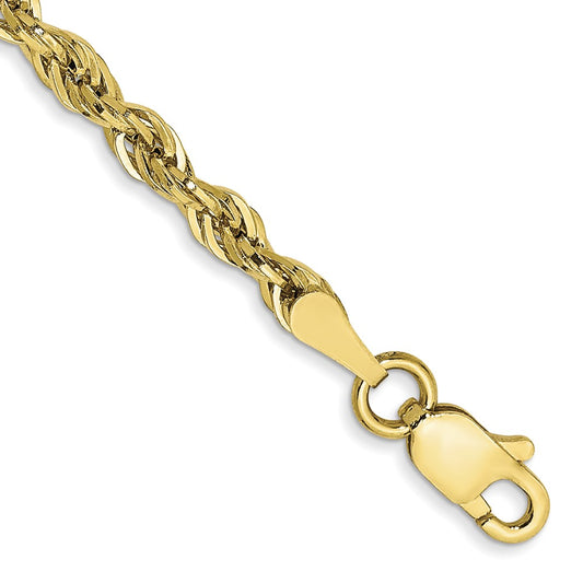 10k 2.8mm Semi-Solid Rope Chain