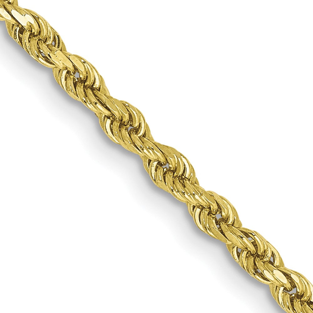 10k 2.5mm Semi-solid D/C Rope Chain