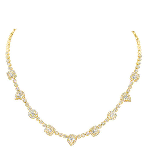 10KT Yellow Gold 3.44 Carat Fashion Necklace-1432108-YG