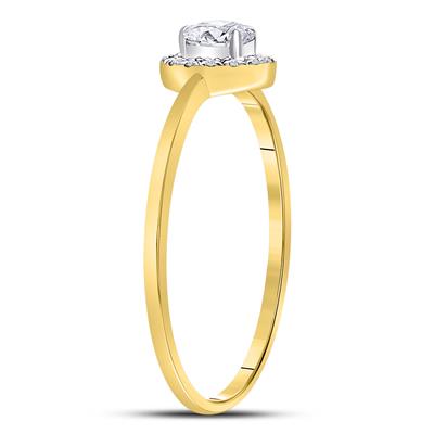 10K WHITE GOLD OVAL DIAMOND SOLITAIRE STACKABLE BAND RING 1/3 CTTW